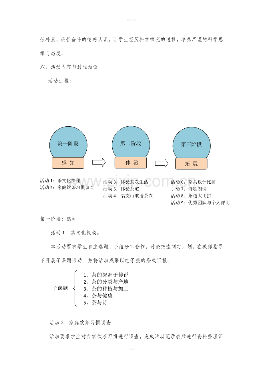 茶文化——大型综合实践活动主题方案.doc_第2页