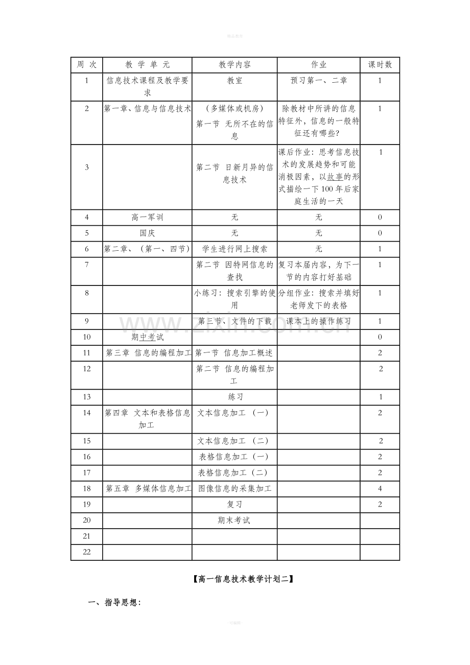 高中信息技术教学计划.doc_第3页