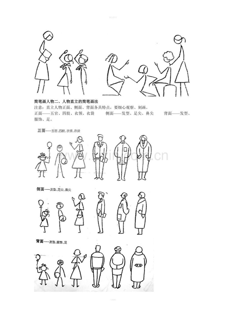 手把手教你简笔画人物-人物简笔画大全.doc_第2页