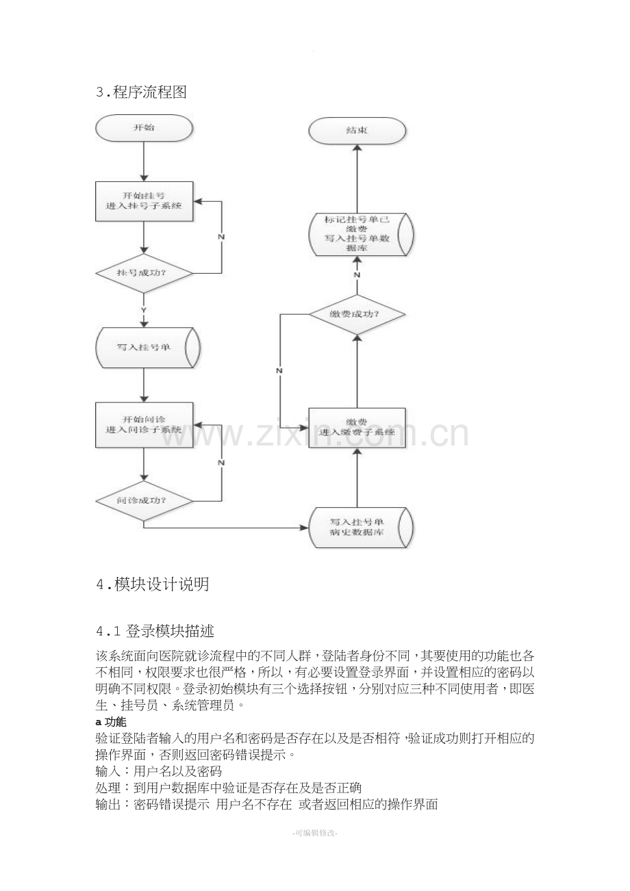 医院就诊管理系统详细设计报告.doc_第3页