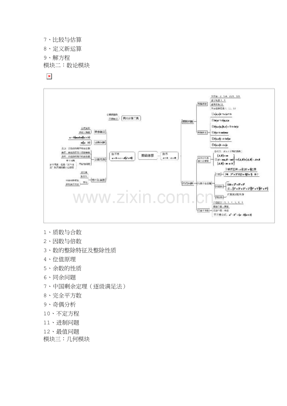 奥数资料小升初复习必备资料：奥数七大模块重要知识点.doc_第2页