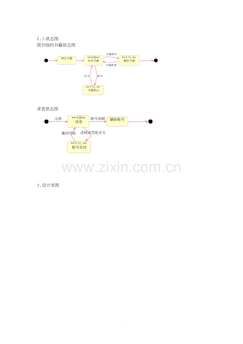 图书借还书系统分析与设计.doc_第3页