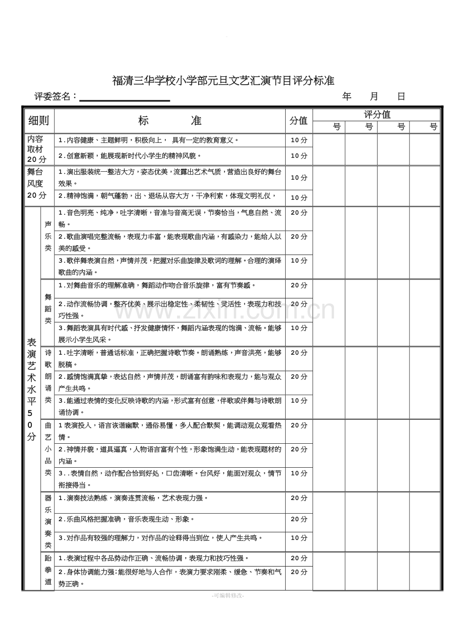 文艺汇演评分标准.doc_第3页