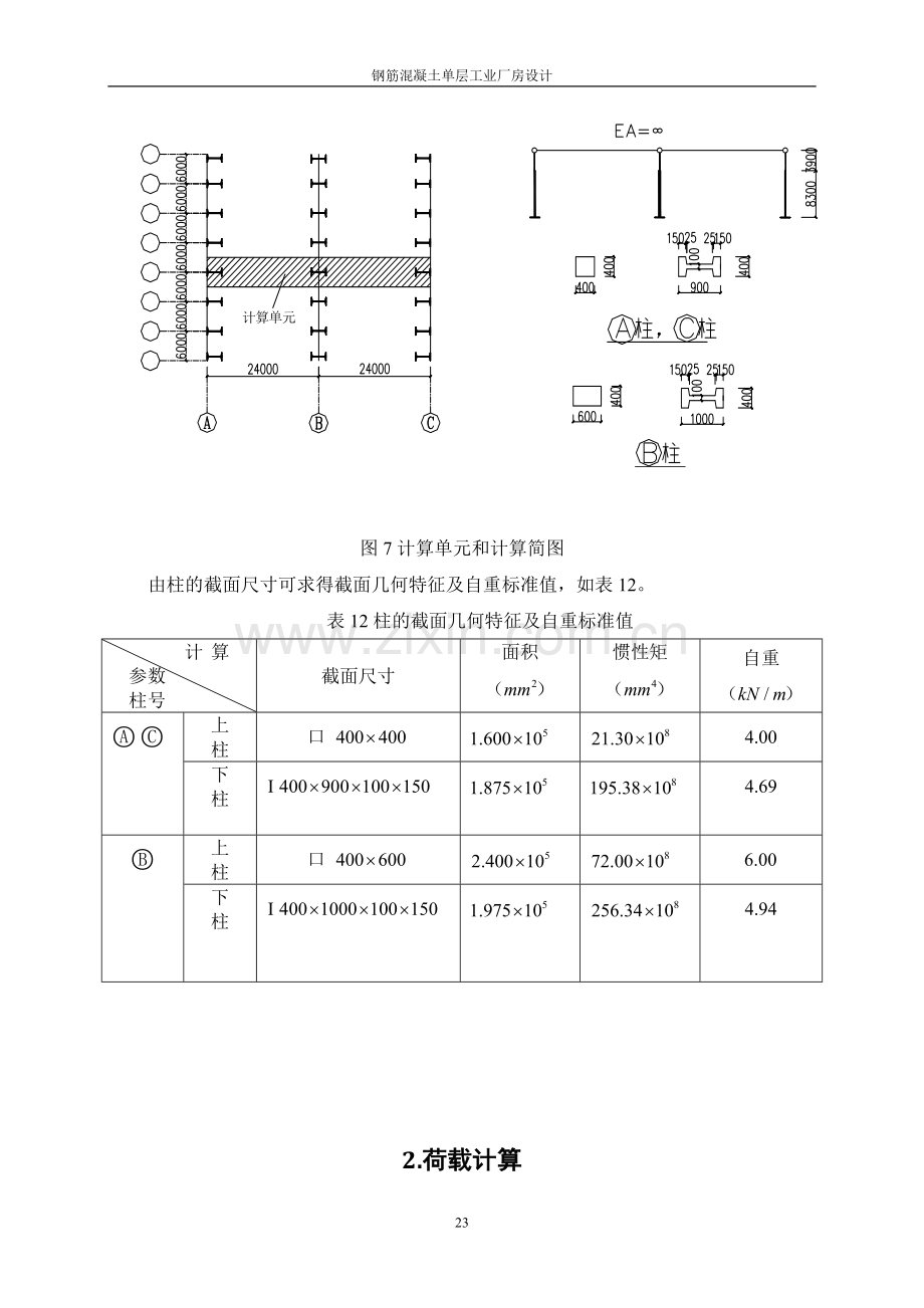 钢筋混凝土单层工业厂房设计方案-毕业论文.doc_第3页