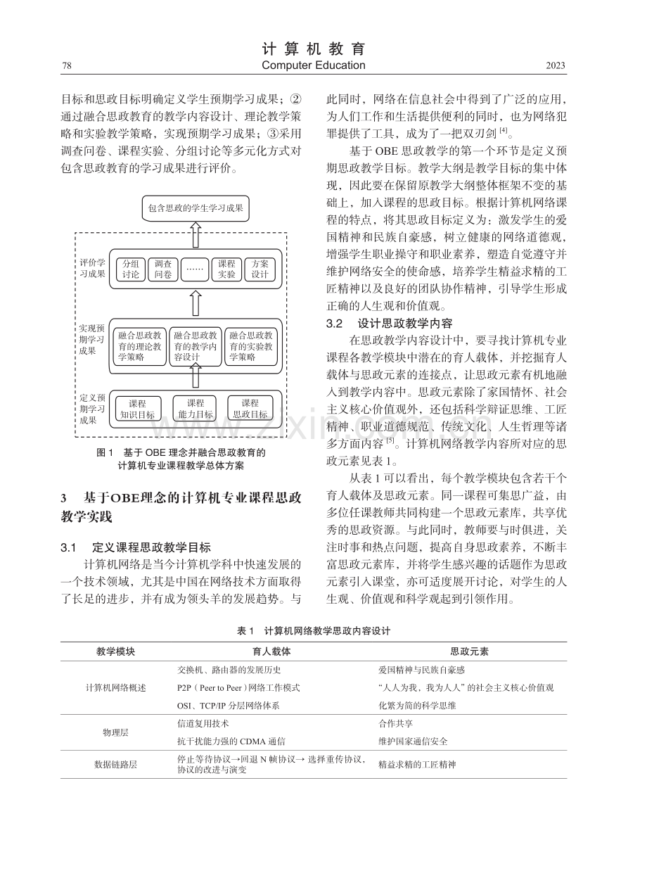 基于OBE理念的计算机专业课程思政教学探索.pdf_第2页