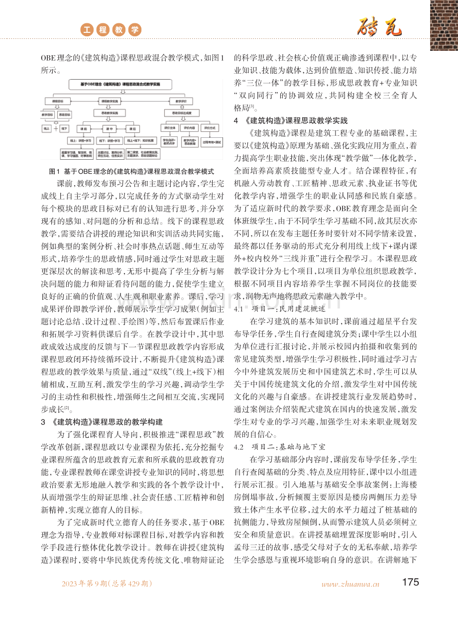 基于OBE理念的《建筑构造》课程思政混合式教学研究与实践.pdf_第2页