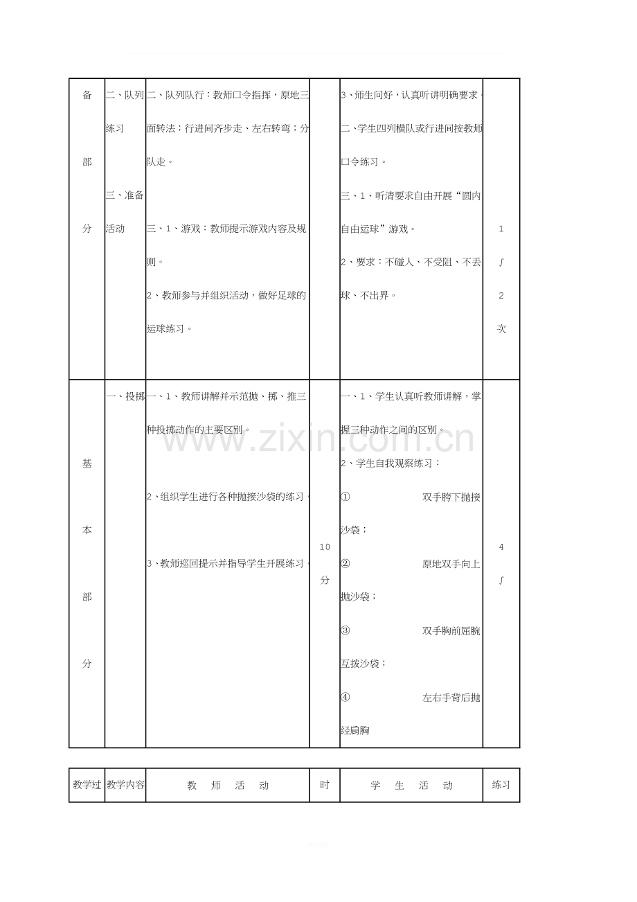 初中体育教案大全.doc_第2页