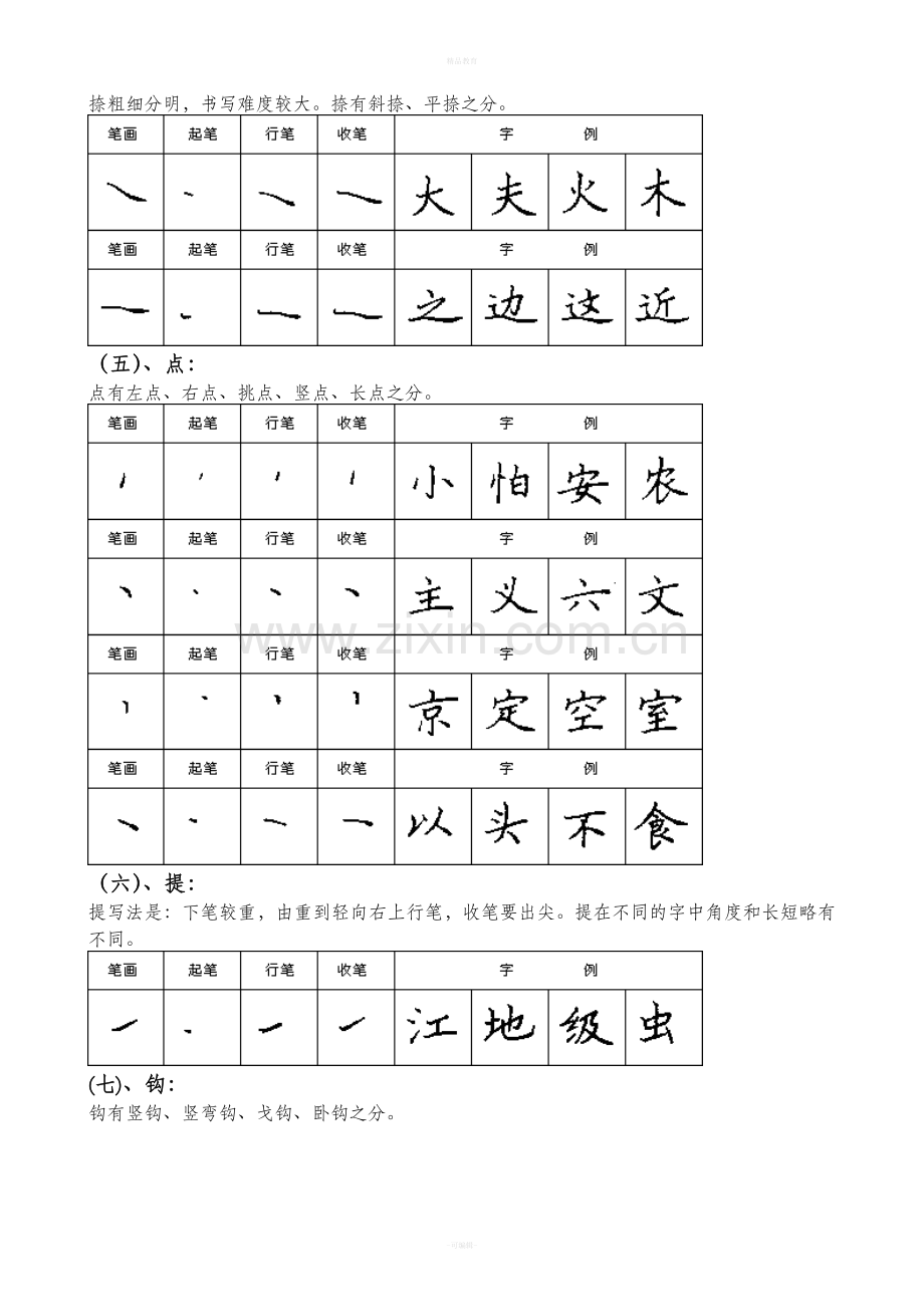 楷书基本笔画字帖(1).doc_第2页