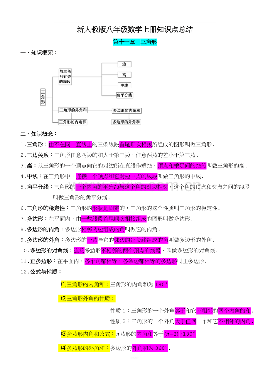 新人教版八年级数学上册知识点总结--1.doc_第1页