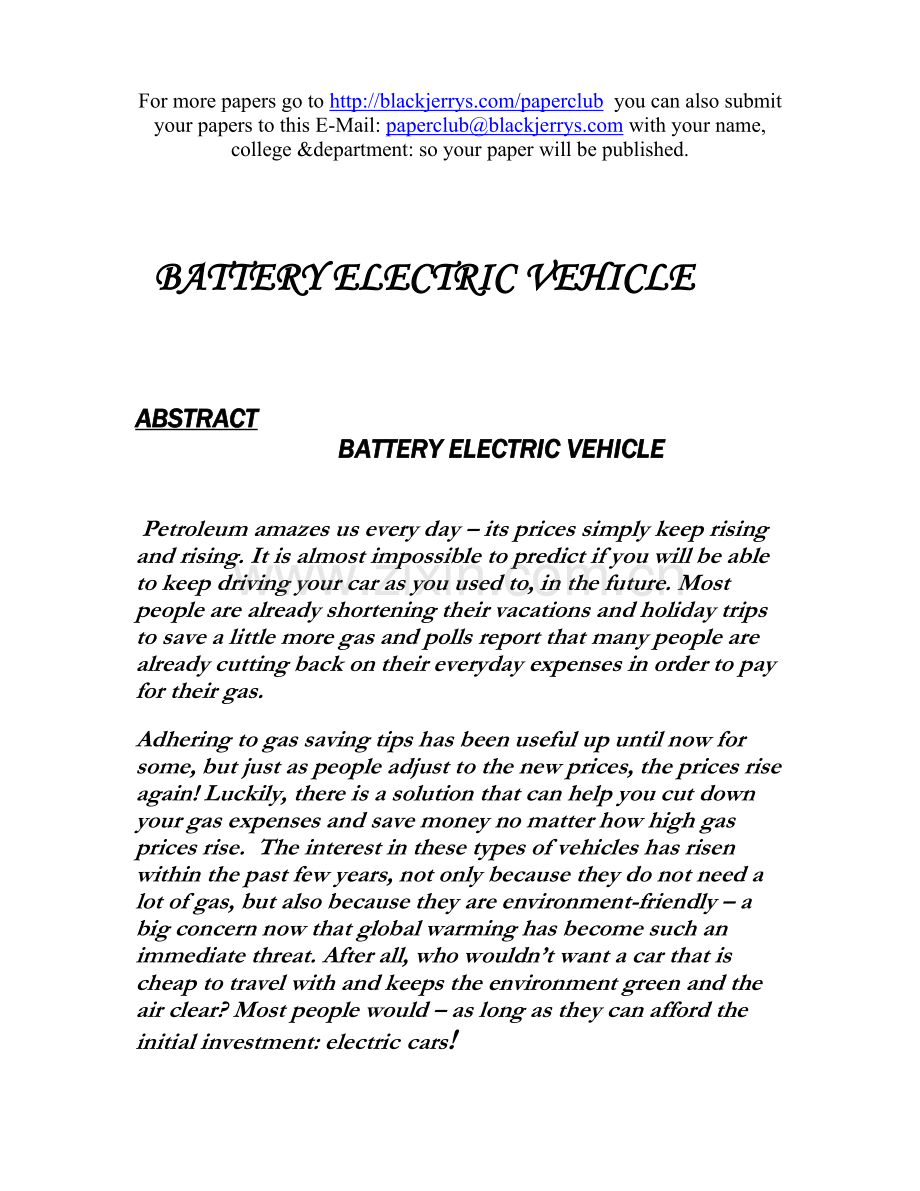 汽车专业毕业设计翻译battery-electric-vehicle.doc_第1页