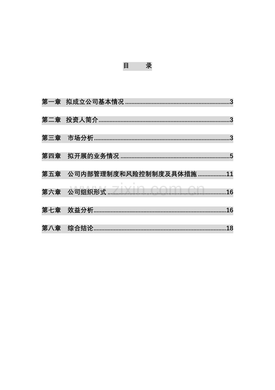 担保公司立项可行性研究报告书..........doc_第1页