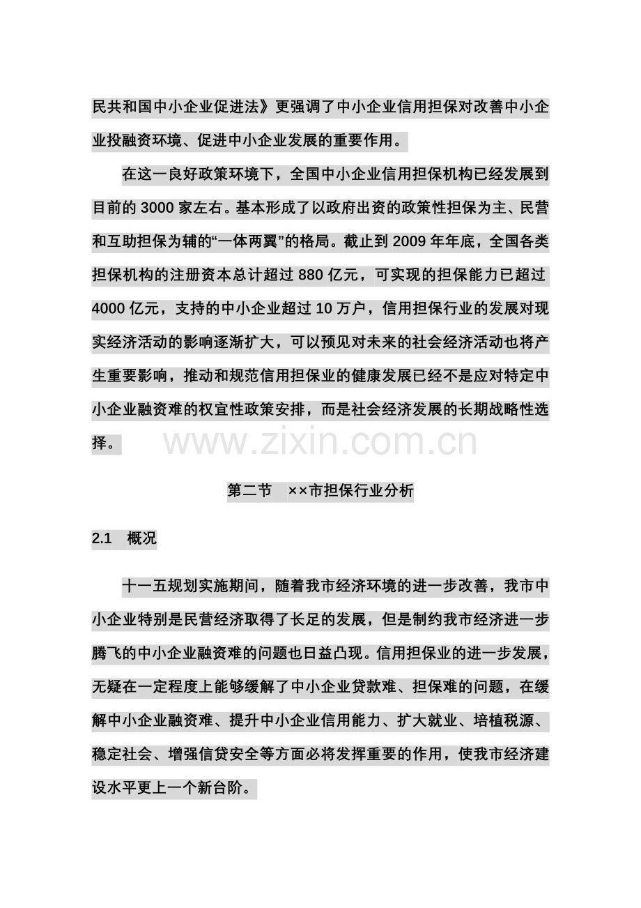 担保公司立项可行性研究报告书..........doc_第3页