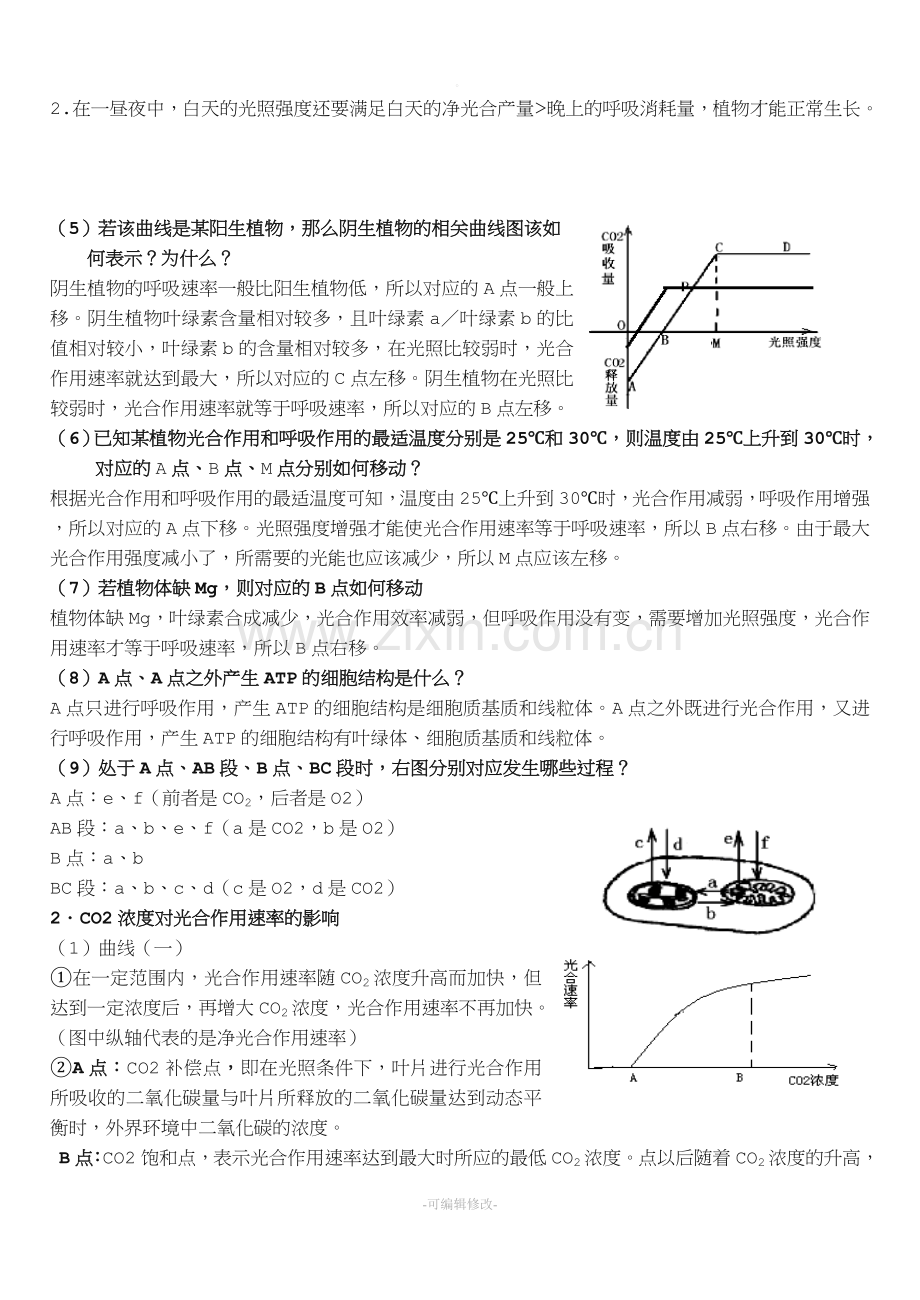 呼吸作用和光合作用曲线图的分析.doc_第2页