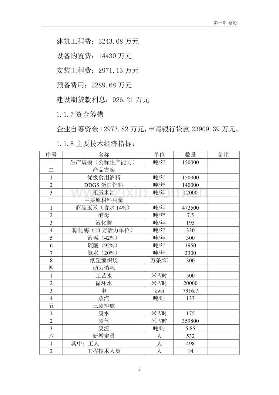 海南年产15万吨优级食用酒精扩建项目建设可行性研究报告.doc_第2页