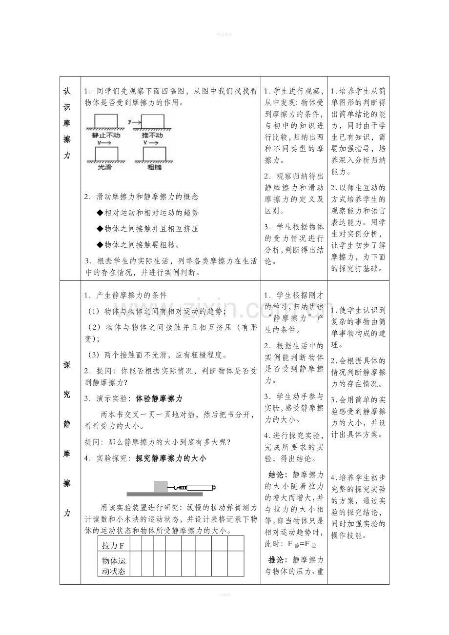 高一物理获奖摩擦力教学设计.doc_第3页