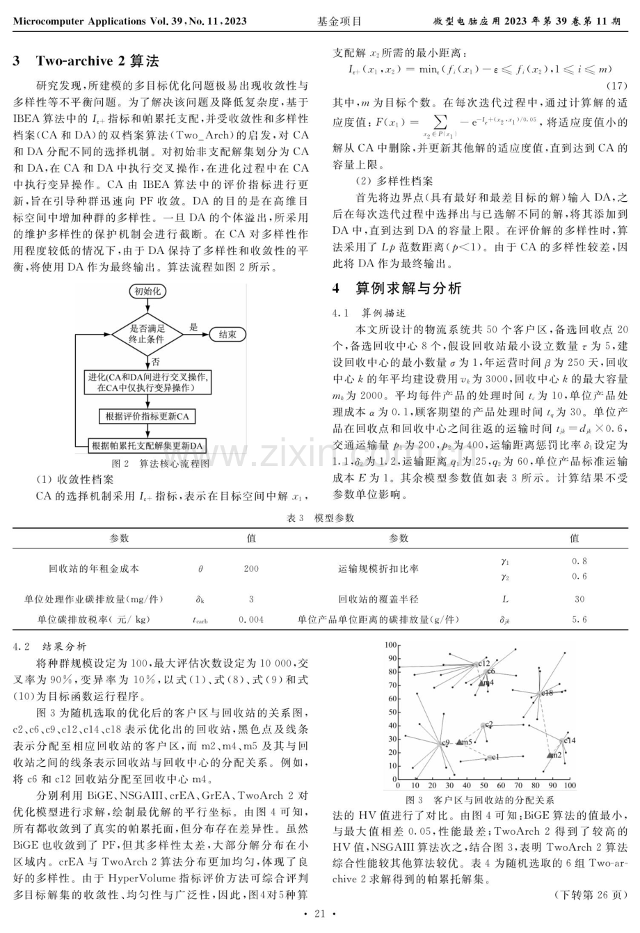 基于Two-archive 2的电子产品多目标逆向物流网络优化.pdf_第3页