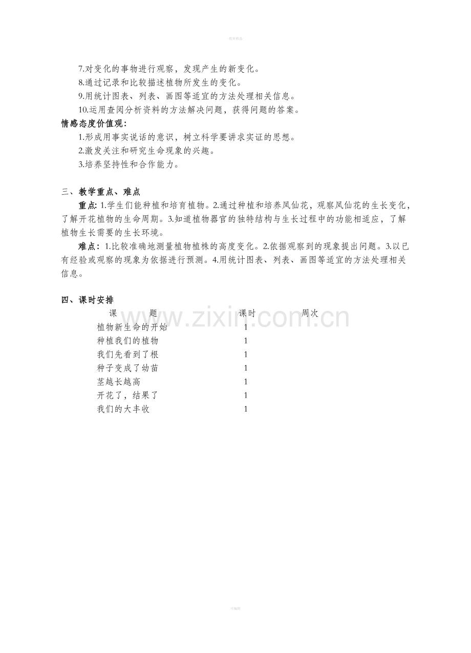 科学-三年级下-植物的生长变化.doc_第2页