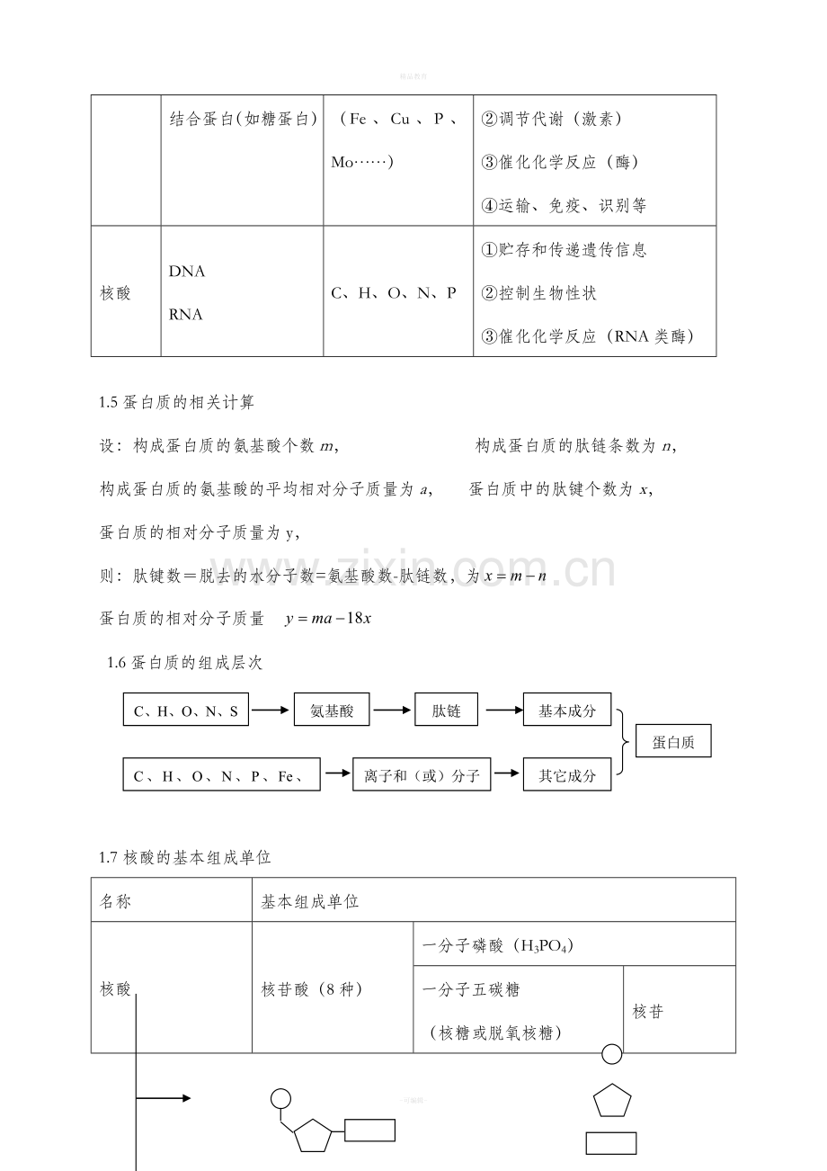 高中生物重点知识框架.doc_第3页