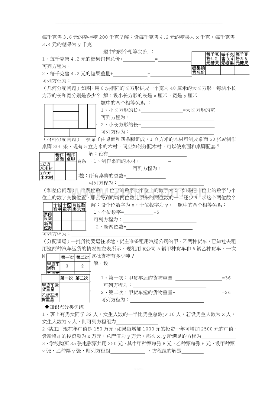 二元一次方程组及一元一次不等式应用题(改).docx_第3页