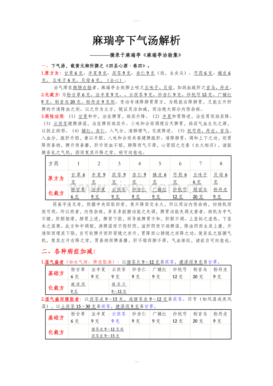 麻瑞亭下气汤表格式解析.doc_第1页