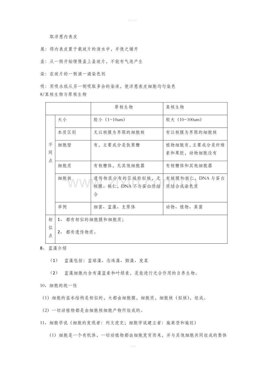 高中生物必修一全套笔记.doc_第3页