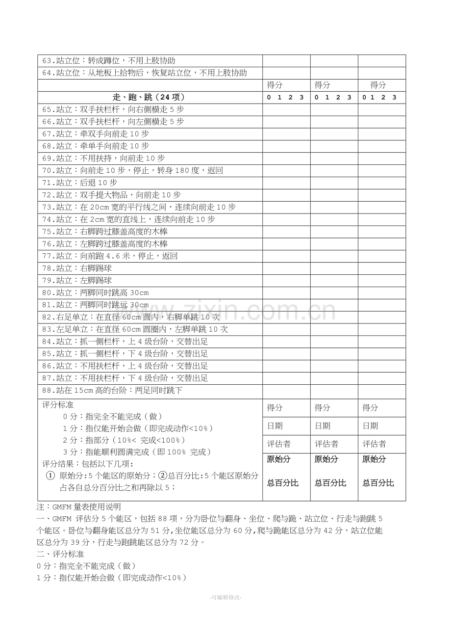 粗大运动功能评估表.doc_第3页