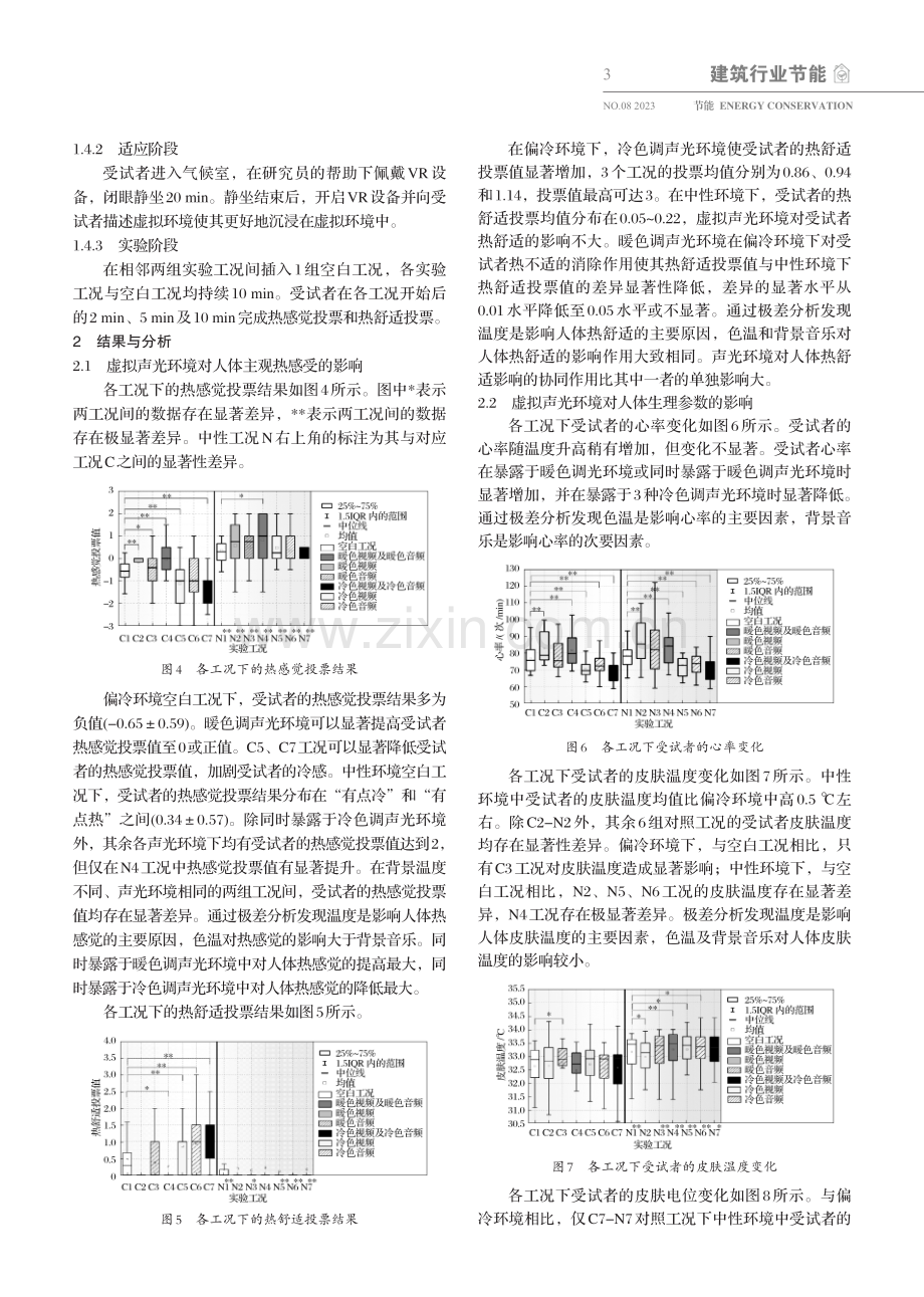 基于VR的声光环境对人体热舒适及生理反应的影响.pdf_第3页