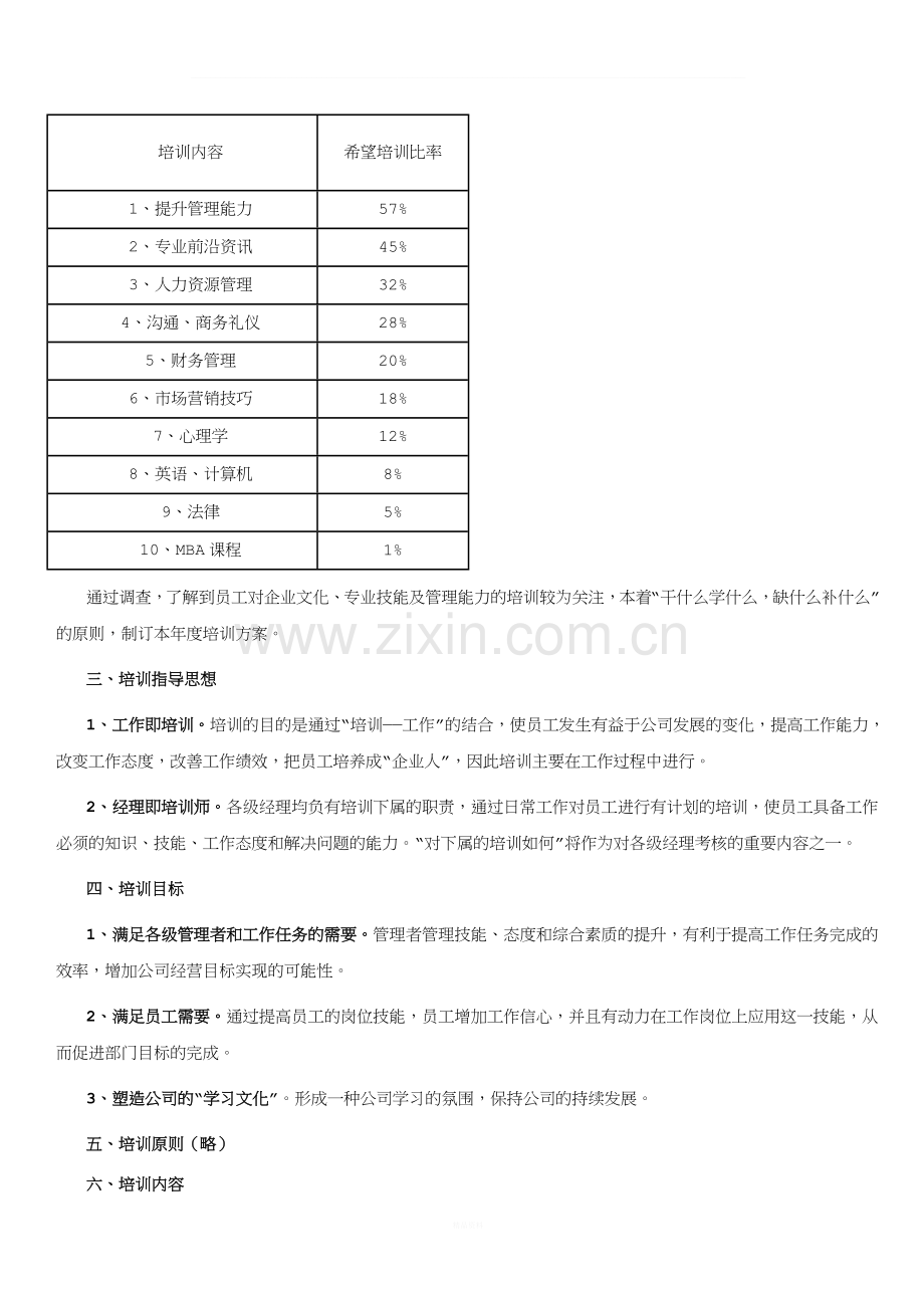 【培训案例】企业年度培训方案实例.doc_第2页