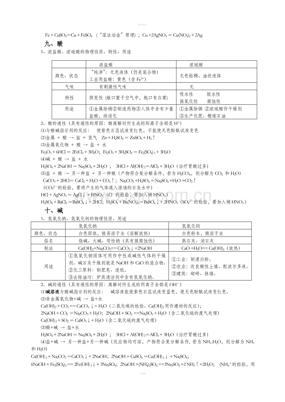 初中常见物质的性质.doc_第3页