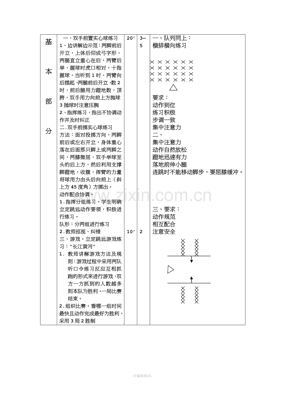 小学体育教案--双手前掷实心球.doc_第2页