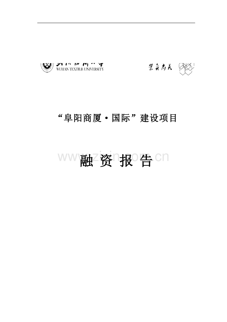 商厦国际建设项目融资报告.doc_第1页