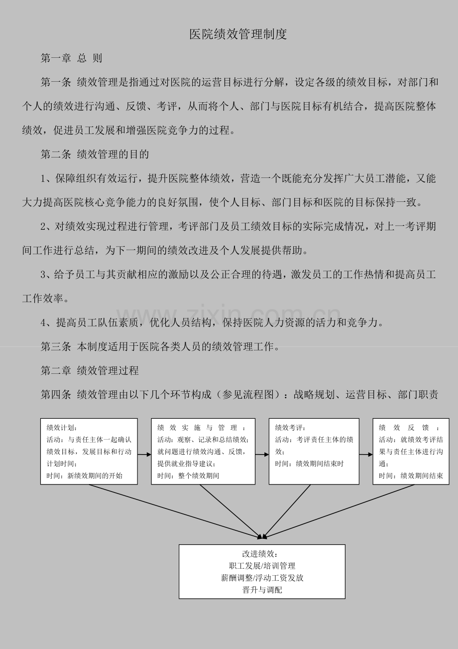 医院绩效管理制度.doc_第1页