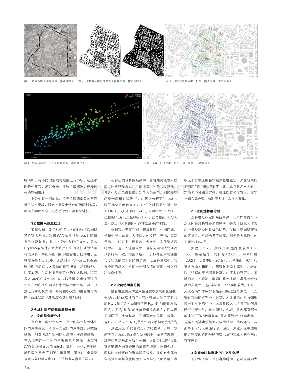 基于Space Syntax与GIS的城市历史文化街区空间形态分析——以成都市少城片区为例.pdf_第2页