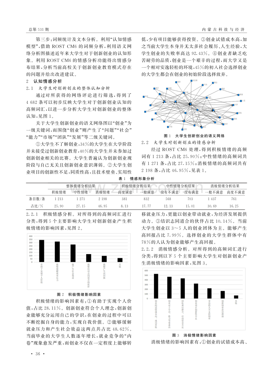 基于ROST CM6的高校大学生创新创业能力培养分析及建议.pdf_第2页