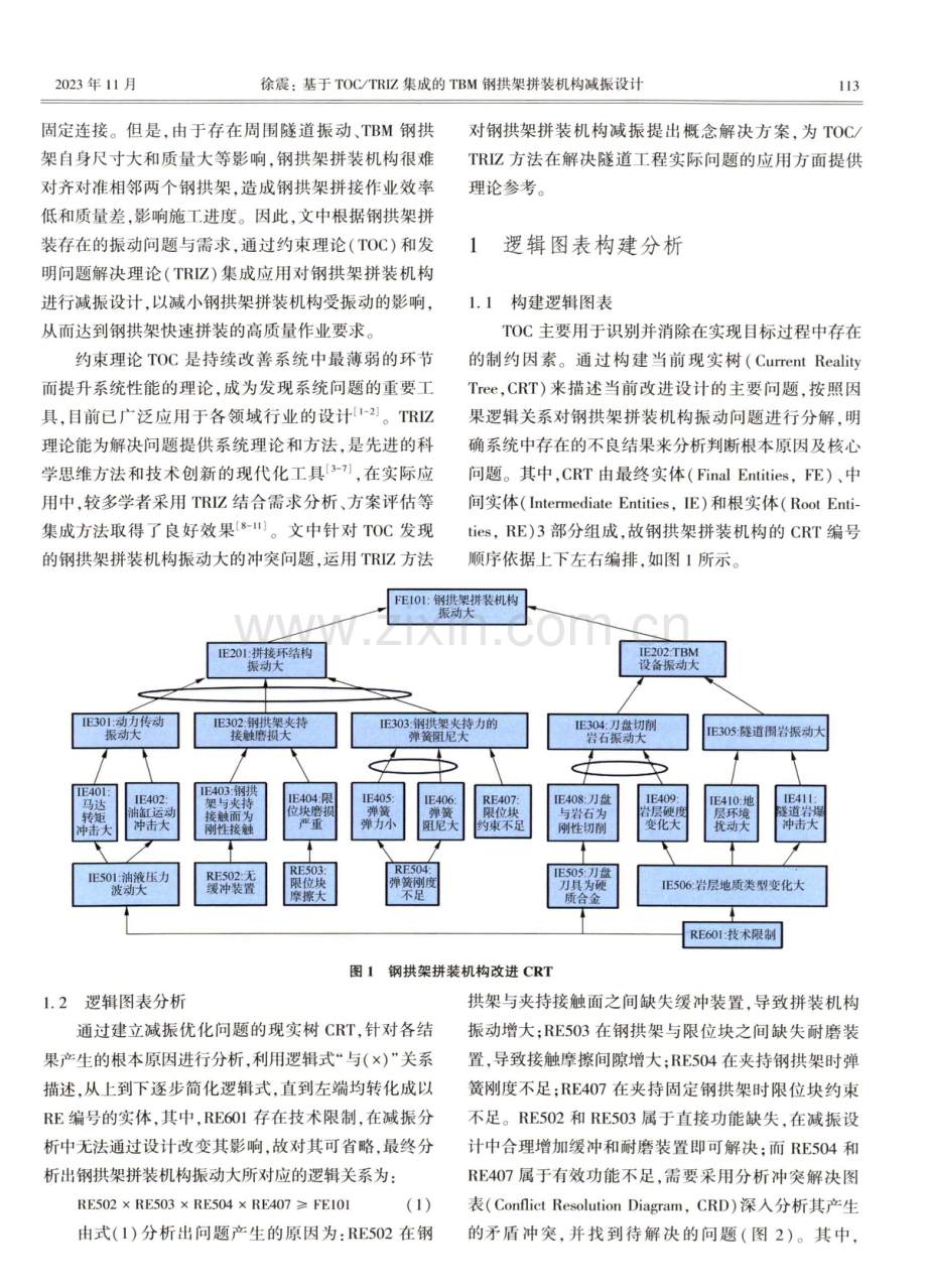 基于TOC_TRIZ集成的TBM钢拱架拼装机构减振设计.pdf_第2页