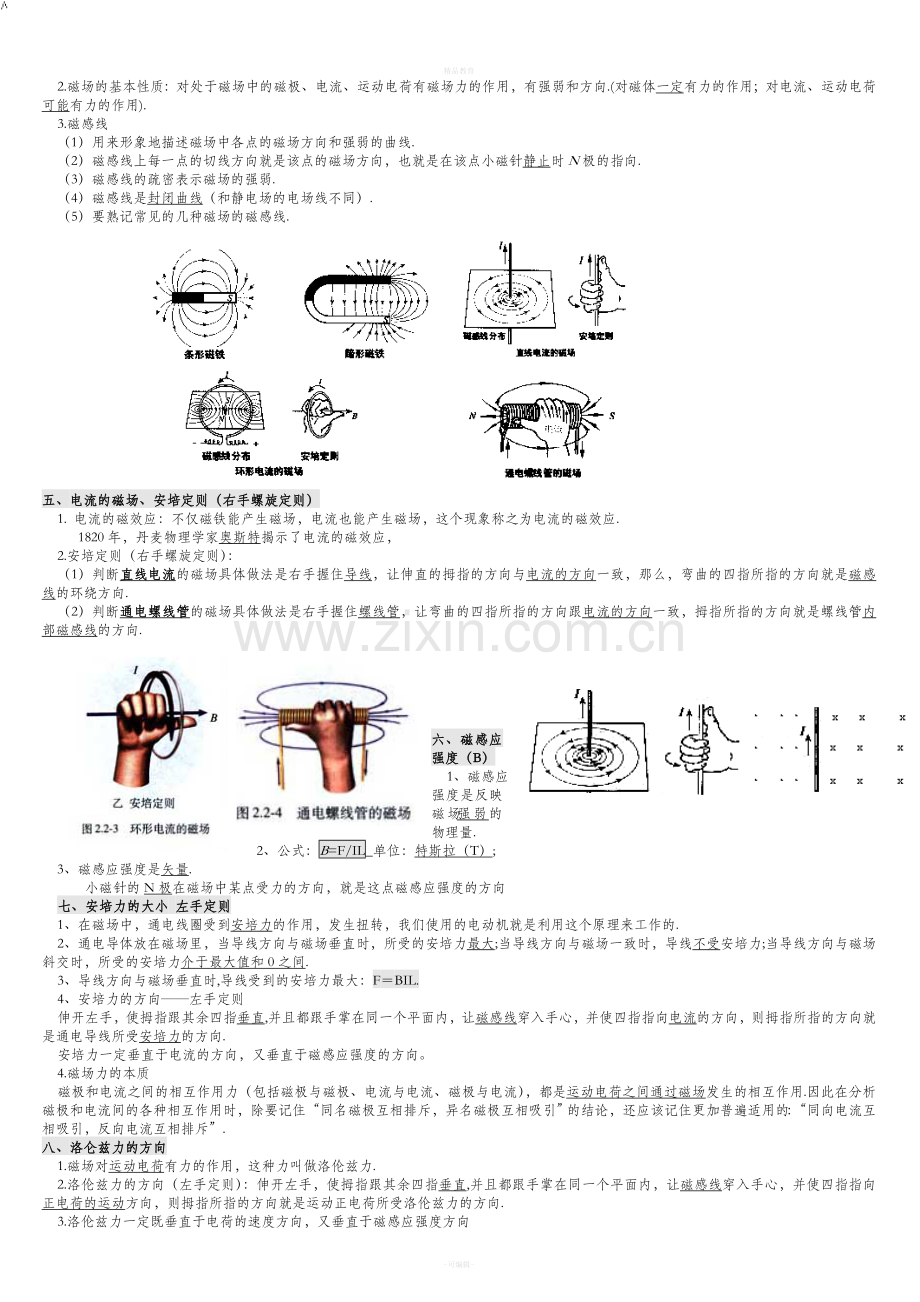 物理选修1-1知识点汇总(文科).doc_第2页