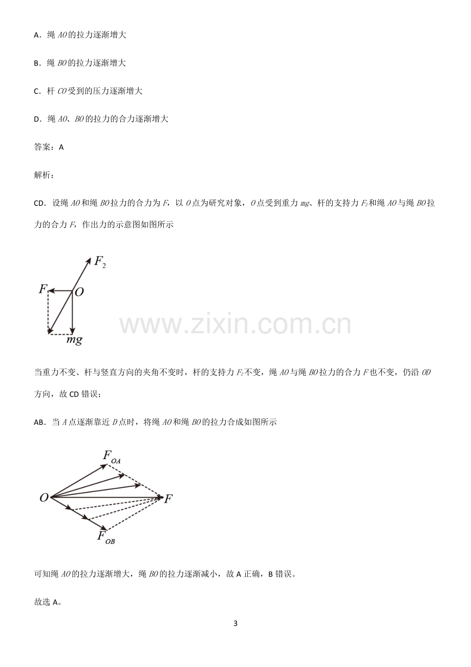 高中物理力学相互作用考点题型与解题方法.pdf_第3页