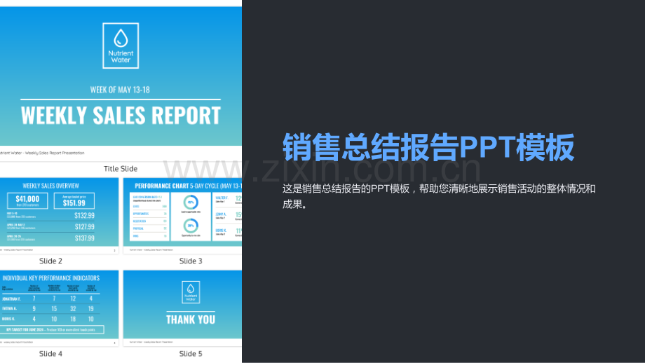 《销售总结报告PPT模板》.ppt_第1页