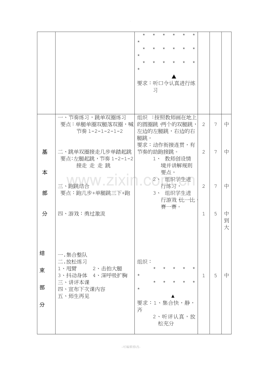 小学二年级体育公开课教案.doc_第2页