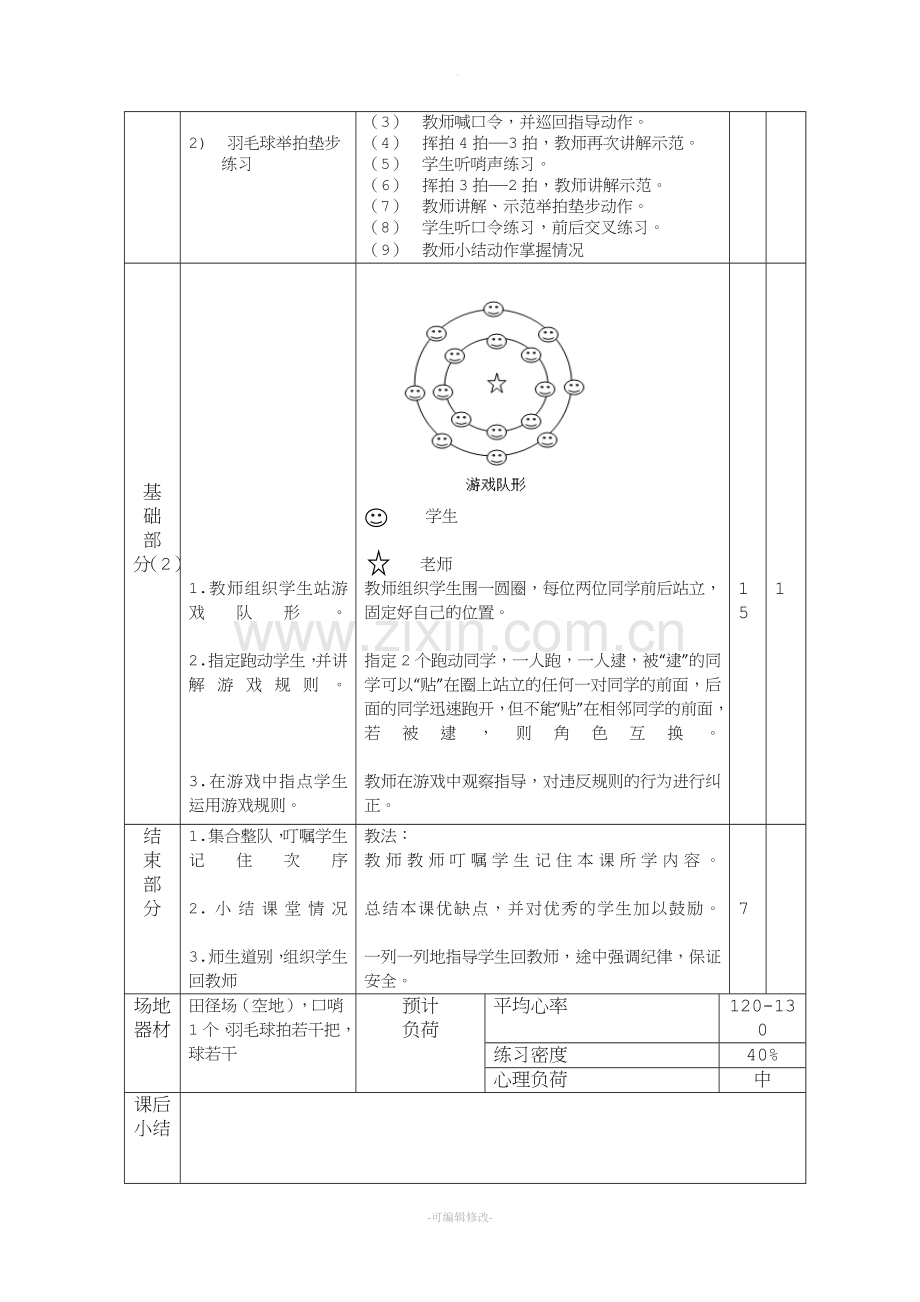 小学生体育教案-羽毛球.doc_第2页