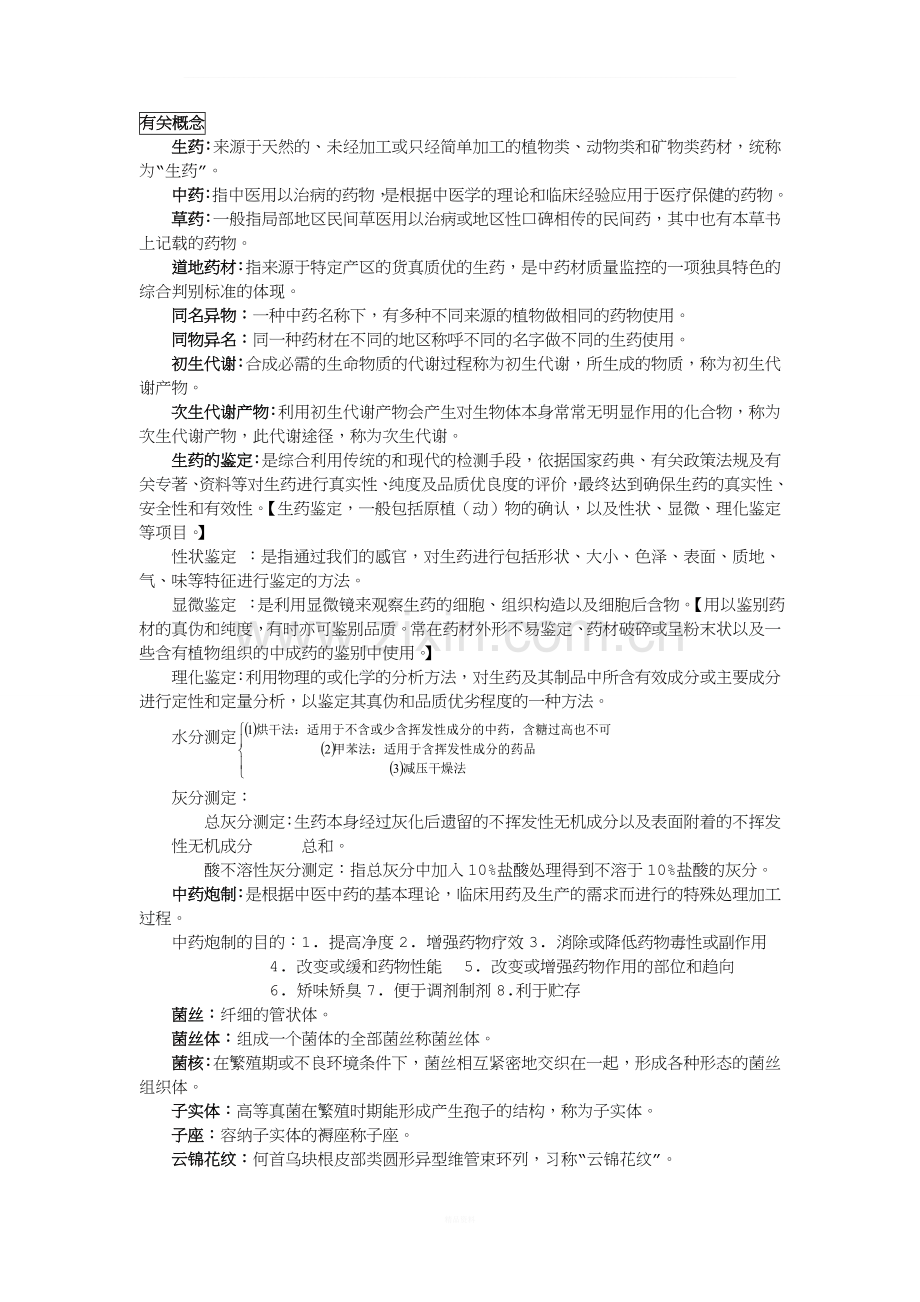 生药学复习重点总结.doc_第1页