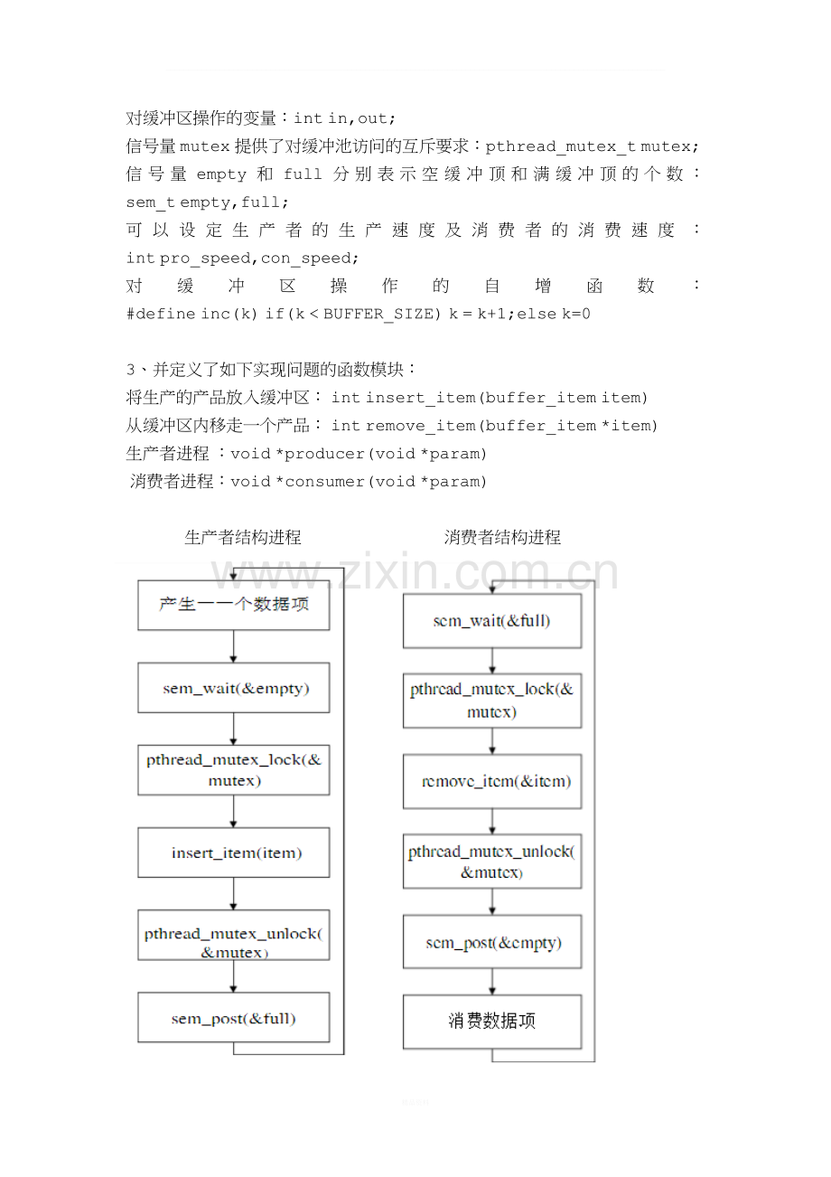 实验四-同步与互斥-Linux实验报告.docx_第2页