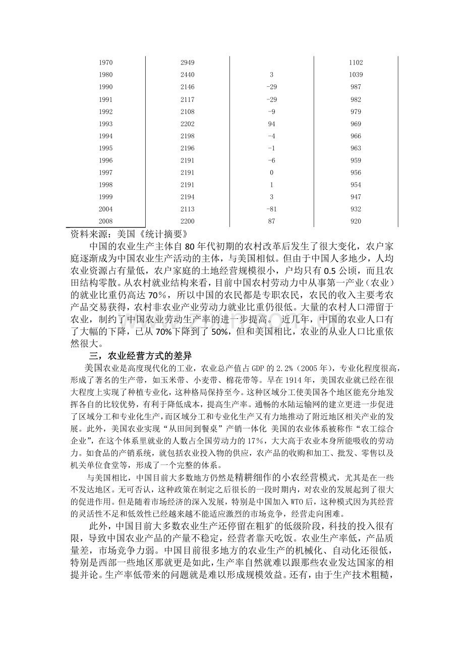 中国与美国的农业概况比较分析.doc_第2页