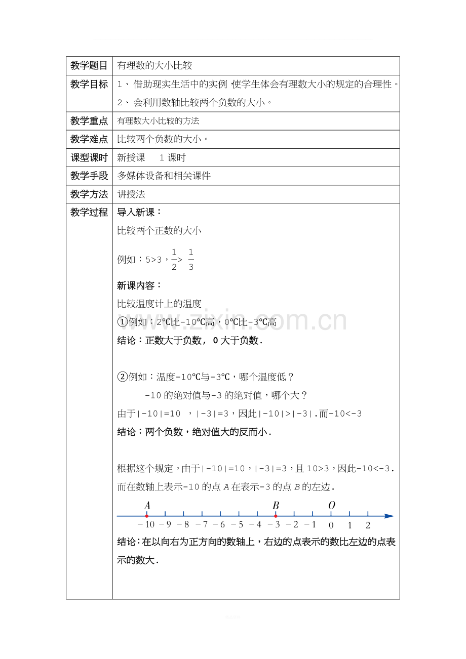 有理数的大小比较教案.doc_第1页