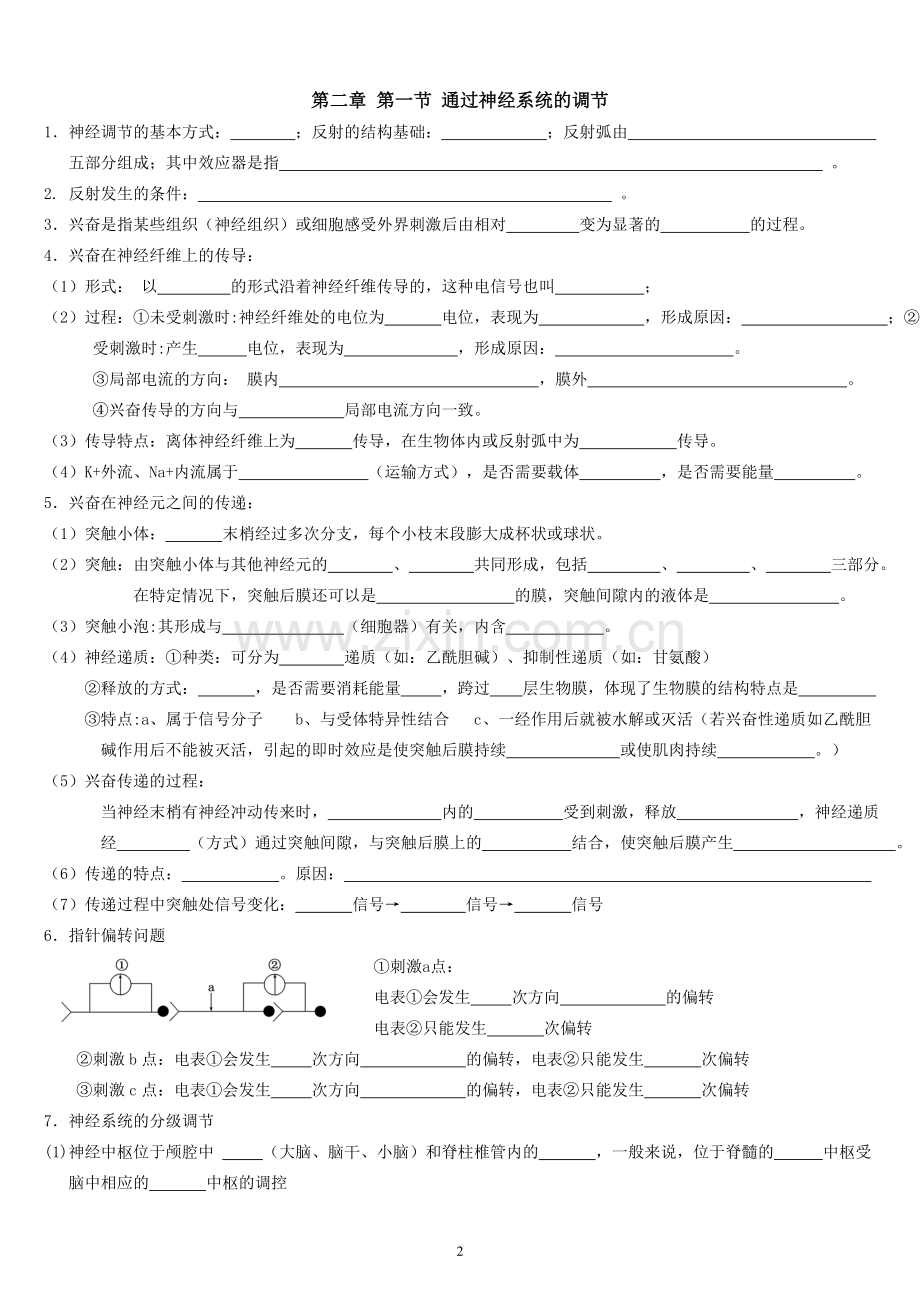 高中生物必修三知识点总结.doc_第2页