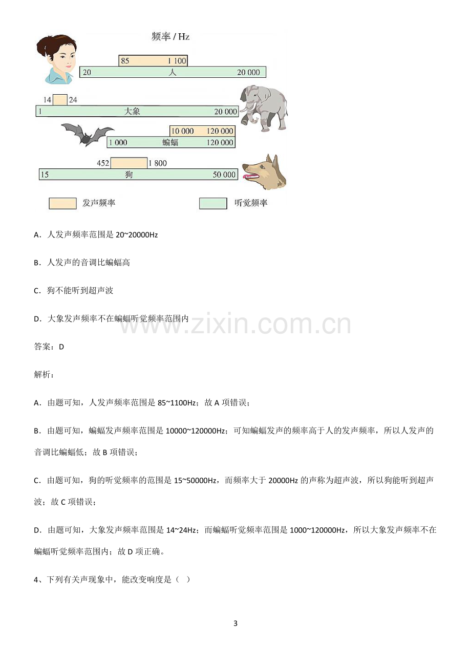 通用版八年级物理声现象知识点归纳超级精简版.pdf_第3页