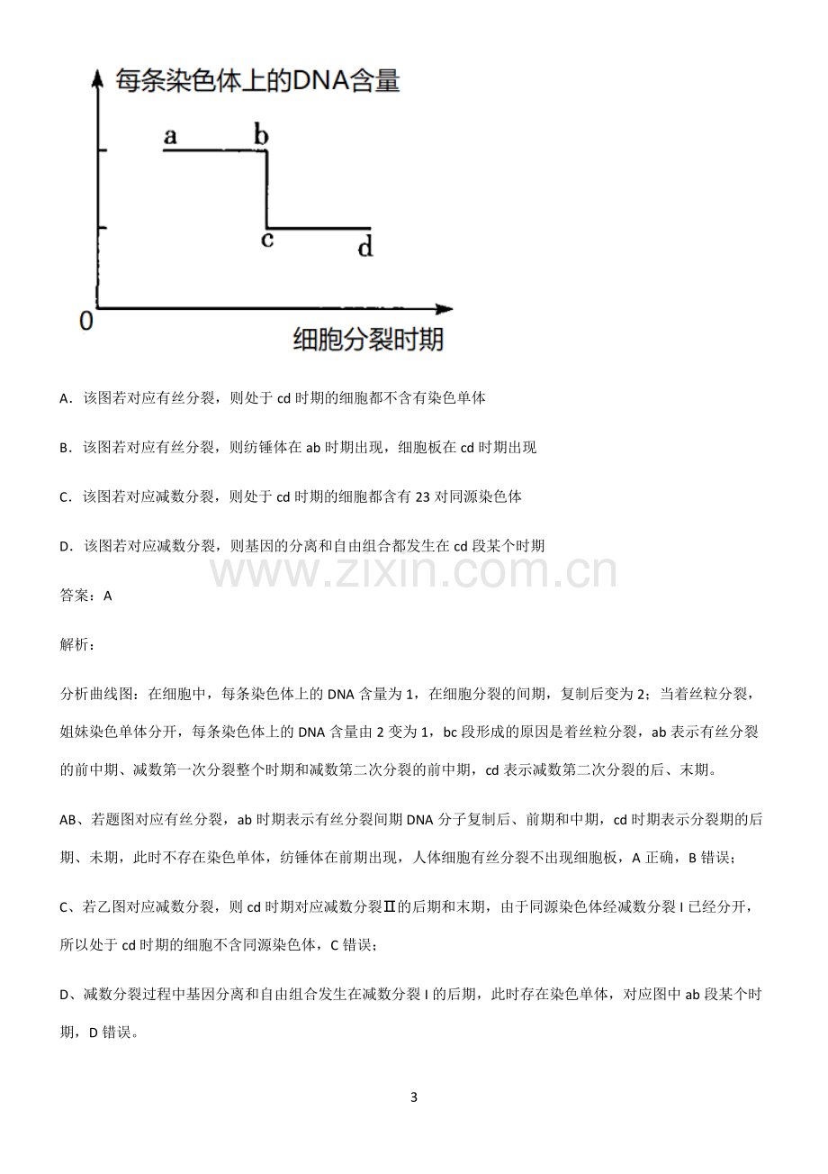 2022届高中生物基因和染色体的关系知识点总结全面整理.pdf_第3页