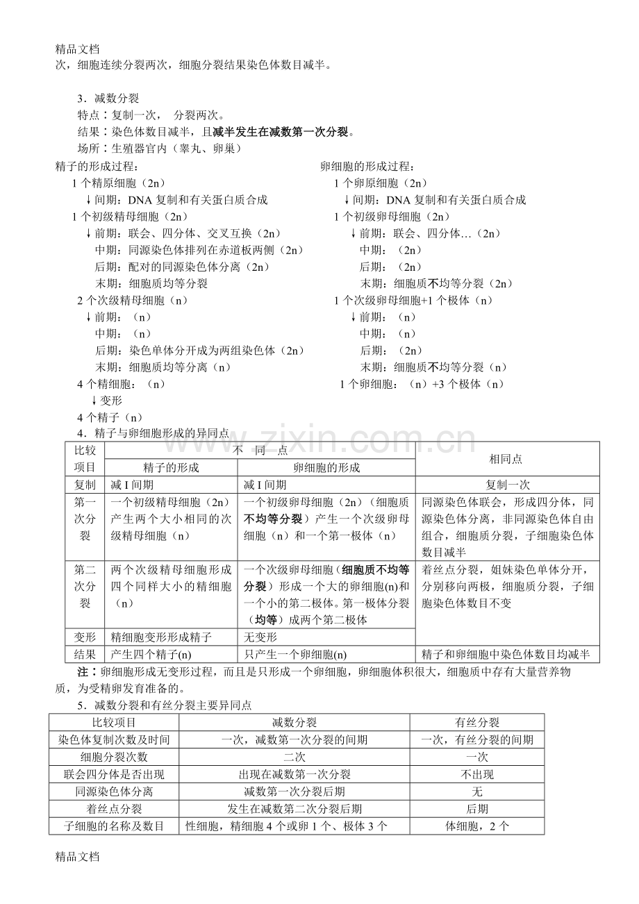 必修2遗传与进化会考必背知识点.doc_第3页