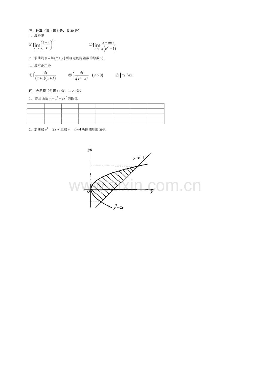 高等数学考试题库(附答案)(2).doc_第2页