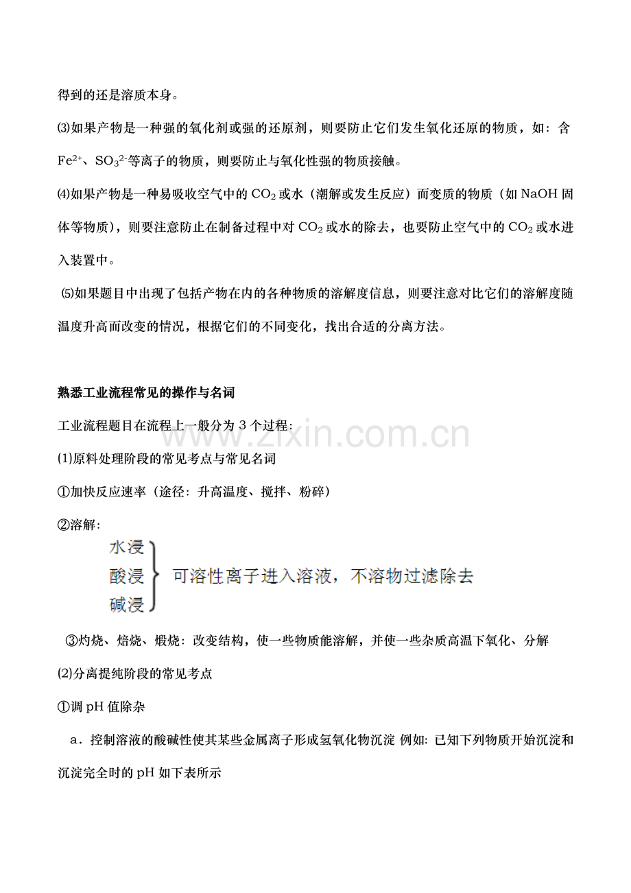 高考化学工艺流程题解题技巧.doc_第2页